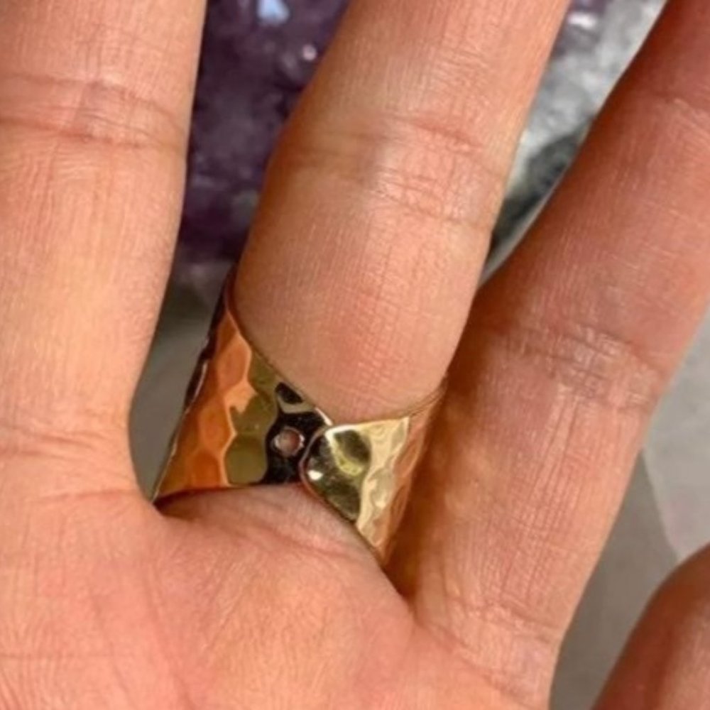 Celestial RAW Quartz Geode Ring - Picture 5 of 9